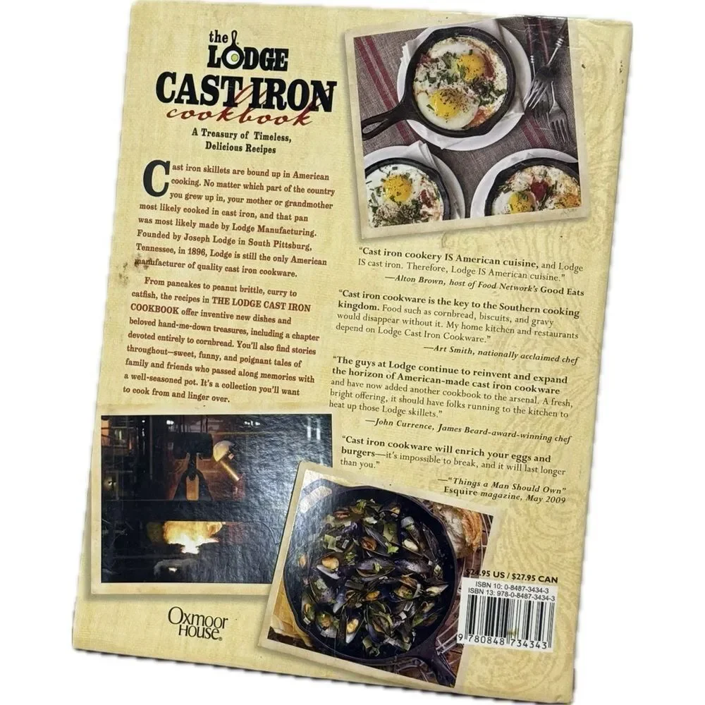 Cast‎ Iron Cookbook with Cream Cover